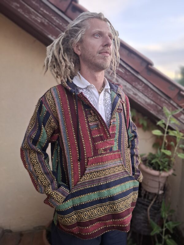 Bluza z kapturem – Bordowy Ornament – zdjęcie 1