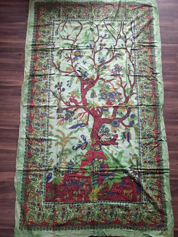 Dekoracja ścienna – Drzewo Życia w Zieleni – 200 × 190 cm