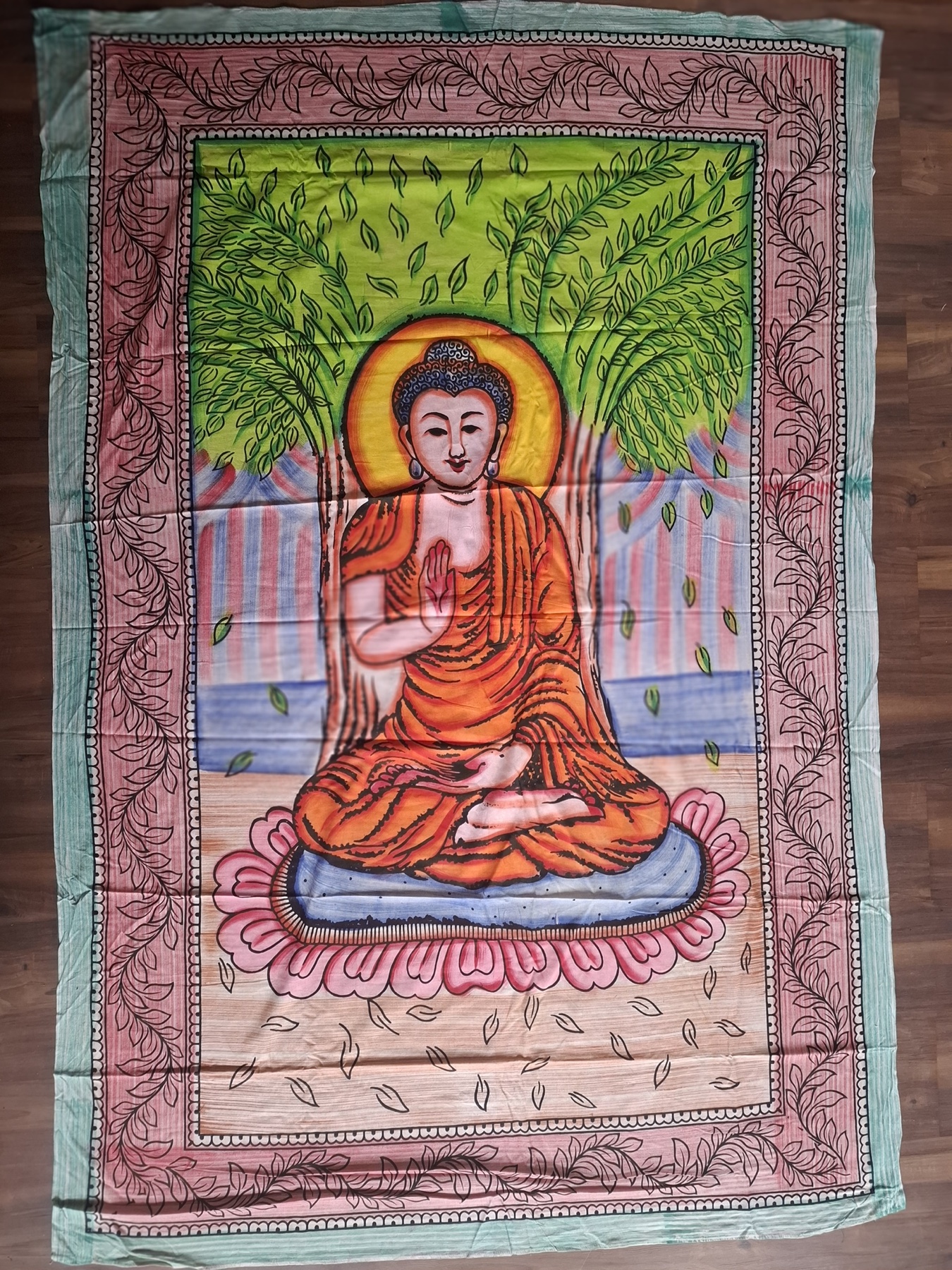Dekoracja ścienna – Budda pod Drzewem Bodhi – 200 × 190 cm